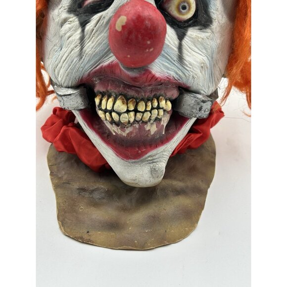 Vintage 2005 Smiley Evil Clown Mask Halloween REV Ghoulish Productions Scary - Picture 3 of 13